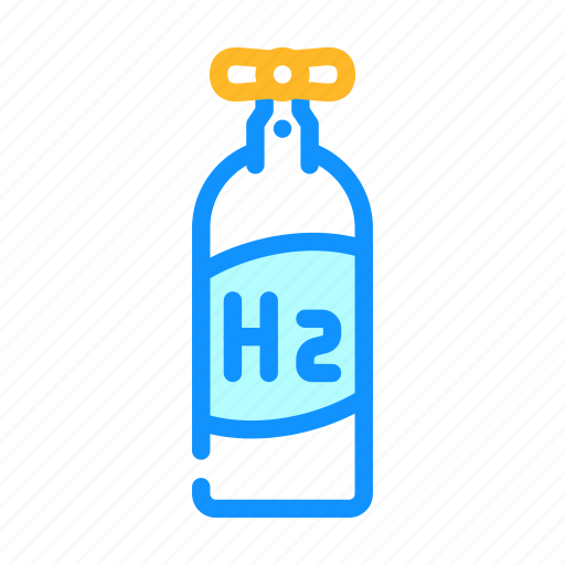 Cylinder, hydrogen, gas, fuel, energy, production icon - Download on Iconfinder