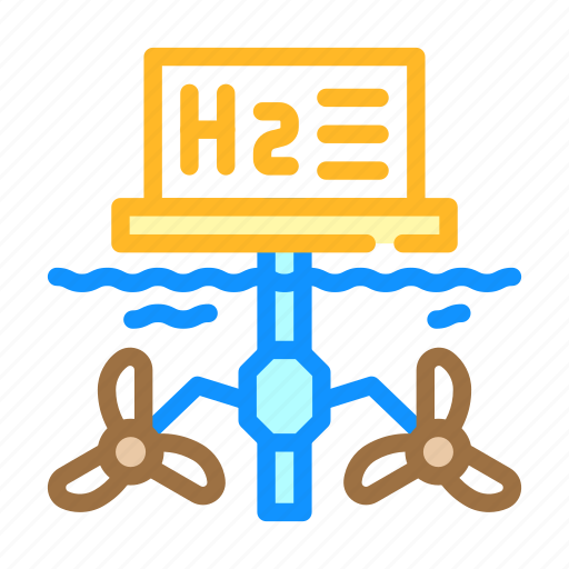 Floatage, station, hydrogen, production, fuel, energy icon - Download on Iconfinder