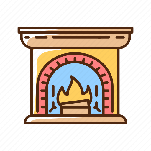 Hygge, fireplace, interior, warm icon - Download on Iconfinder