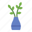 vase, leaves, plant, potted, hygge 