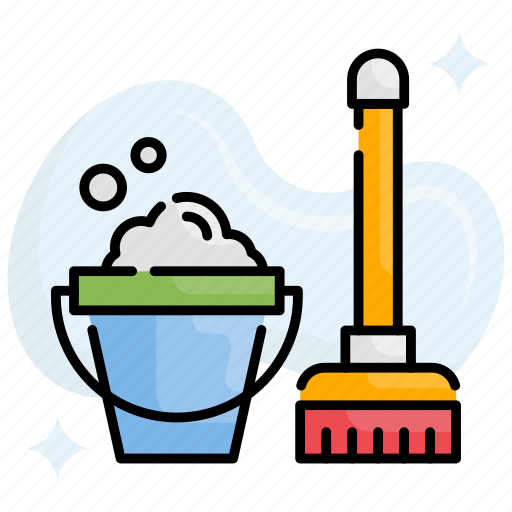 Clean, cleaning, household, mop icon - Download on Iconfinder