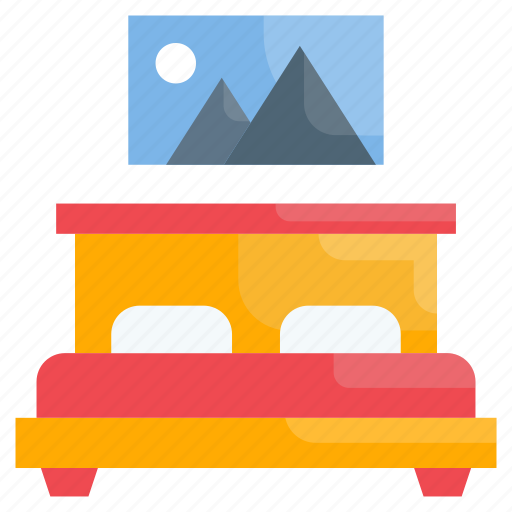 Bed, bedroom, clean, cleaning icon - Download on Iconfinder
