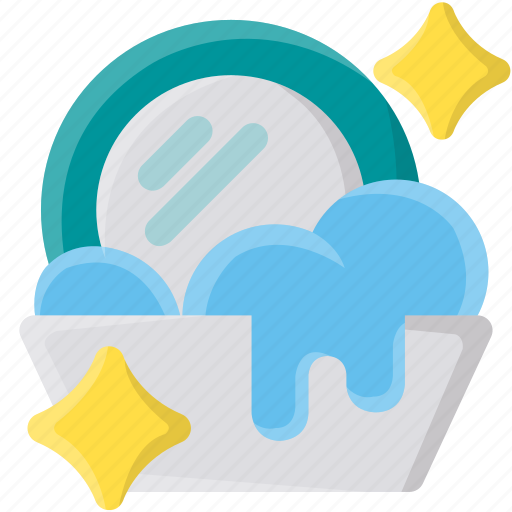 Clean, clean dishes, cleaning, dish, dishwasher, hygiene, washing icon - Download on Iconfinder