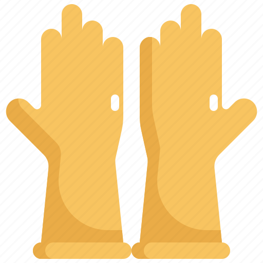 Clean, cleaning, glove, gloves, hygiene, rubber, washing icon - Download on Iconfinder