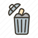 garbage, trash, bin, recycle, remove