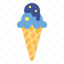 cone, sweet, desert, gelato, ice cream 