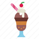 sweet, desert, sundae, cup, ice cream 
