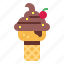soft, serve, cone, desert, creamy, ice cream 