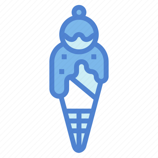Cone, sweet, desert, gelato, ice cream icon - Download on Iconfinder
