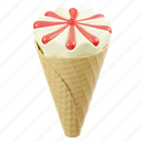 ice, cream, cone, ice cream cone, dessert, food, sweet, summer, ice cream