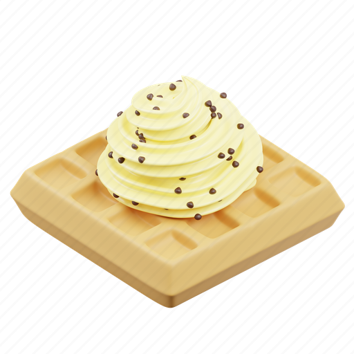 Waffle, ice, cream, ice cream, sweet, dessert, food icon - Download on Iconfinder