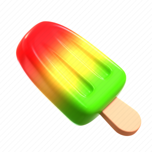 Ice cream, popsicle, ice cream stick, tropical ice cream, refreshing, summer chill, sweet 3D illustration - Download on Iconfinder