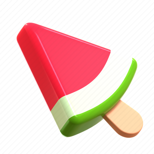 Ice cream, popsicle, ice cream stick, tropical ice cream, sweet, refreshing, summer 3D illustration - Download on Iconfinder