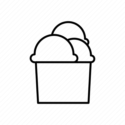 Cup, icecream, scoops, triple icon - Download on Iconfinder