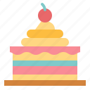 birthday, cake, ice cream