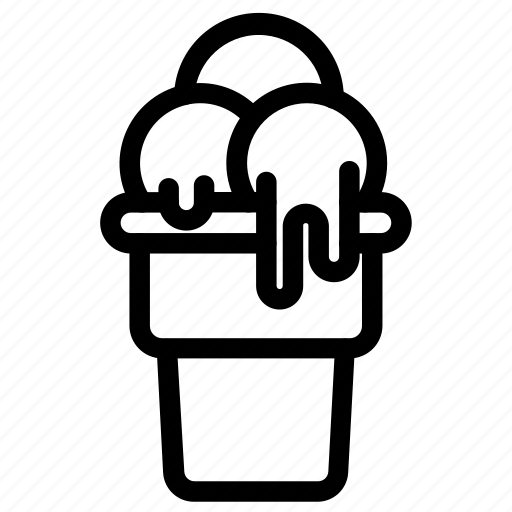 Cone, ice, ice cream, icecream icon - Download on Iconfinder
