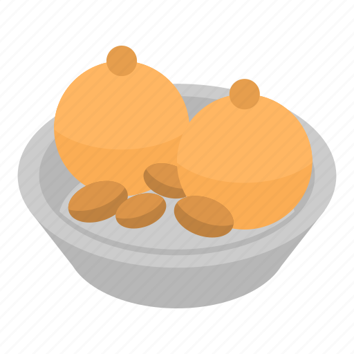 Almond, balls, cartoon, cream, food, ice, isometric icon - Download on Iconfinder