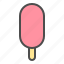 ice cream, ice cream bar, jelly, popsicle, strawberry, sweets 