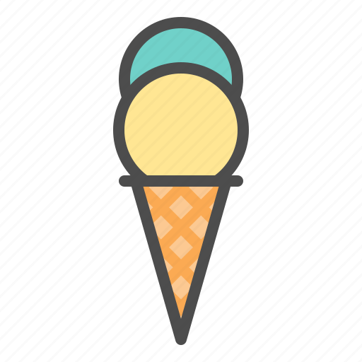 Ice cream, ice cream cone, icecream, sweets icon - Download on Iconfinder
