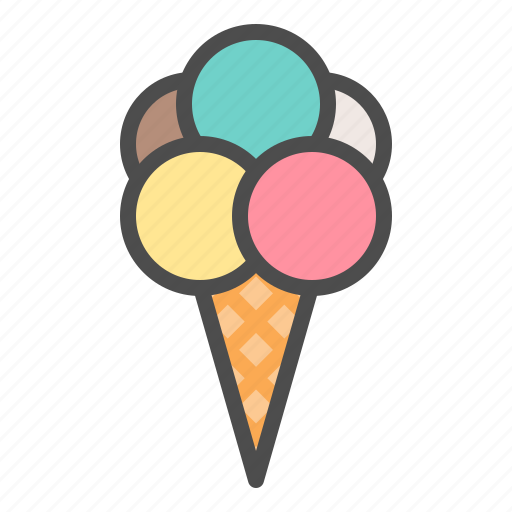 Ice cream, ice cream cone, icecream, sweets icon - Download on Iconfinder