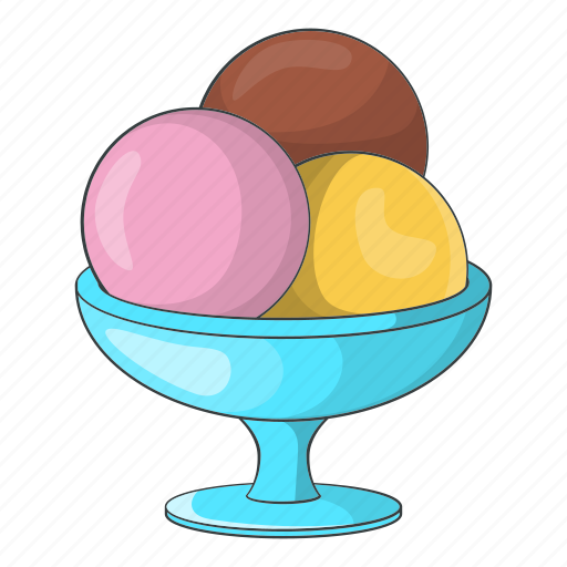 Ball, bowl, cafe, cartoon, cream, design, ice icon - Download on Iconfinder