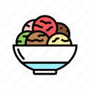 bowl, ice, cream, delicious, dessert, food