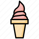 ice, cream, cone, shop, dessert, sweet
