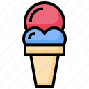 ice, cream, shop, cone, summer, dessert