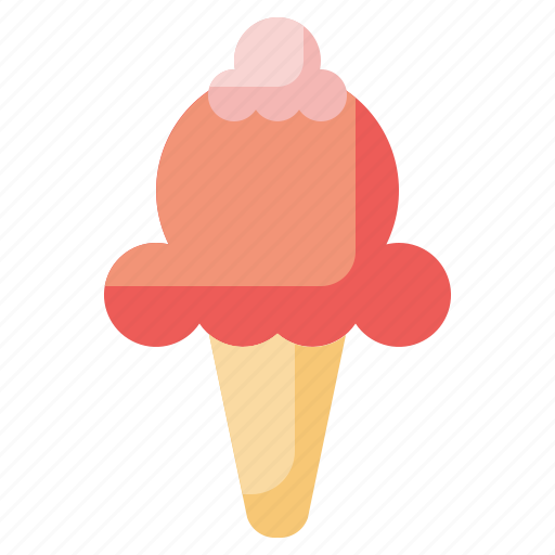 Ice, cream, cone, shop, dessert, sweet, food icon - Download on Iconfinder