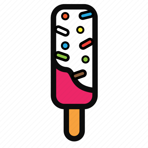 Chocolate, cream, ice, stick, strawberry icon - Download on Iconfinder