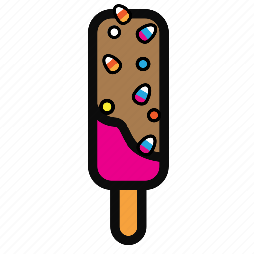 Chocolate, cream, ice, stick, strawberry icon - Download on Iconfinder