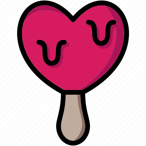 Colour, heart, ice, lollies, lolly, melting, ultra icon - Download on Iconfinder