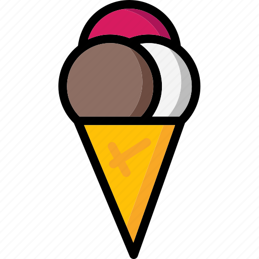 Colour, cone, ice, lollies, ultra, waffle icon - Download on Iconfinder