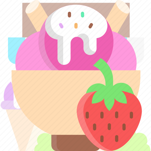Dessert, ice cream, icecream, strawberry icon - Download on Iconfinder
