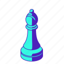 bishop, black, chess, piece, strategy