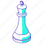 king, white, chess, piece, cross 