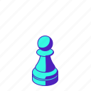 pawn, black, chess, piece
