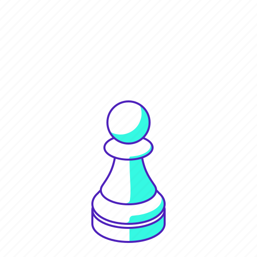 Pawn, white, chess, piece, strategy icon - Download on Iconfinder