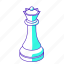 queen, white, chess, piece, lady 