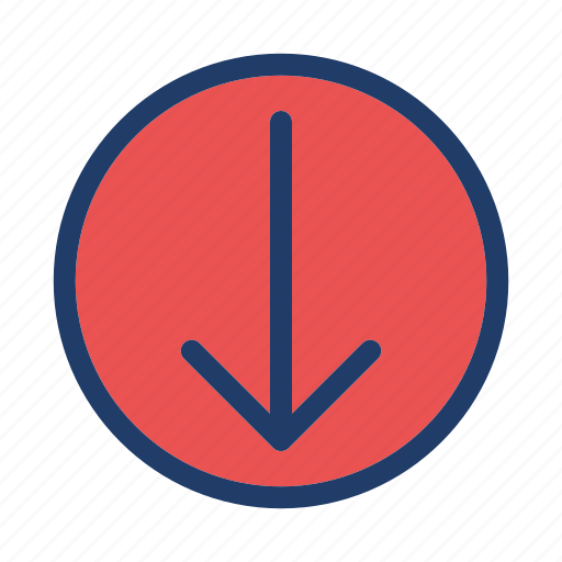 Down, move, arrow, direction icon - Download on Iconfinder