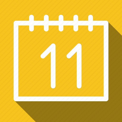 Calendar, long shadow icon - Download on Iconfinder