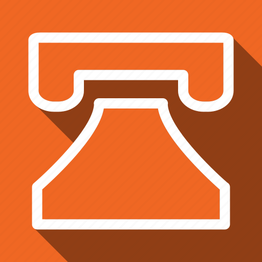 Call, telephone, long shadow icon - Download on Iconfinder