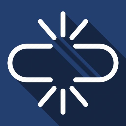 Broken, link, separate, long shadow icon - Download on Iconfinder