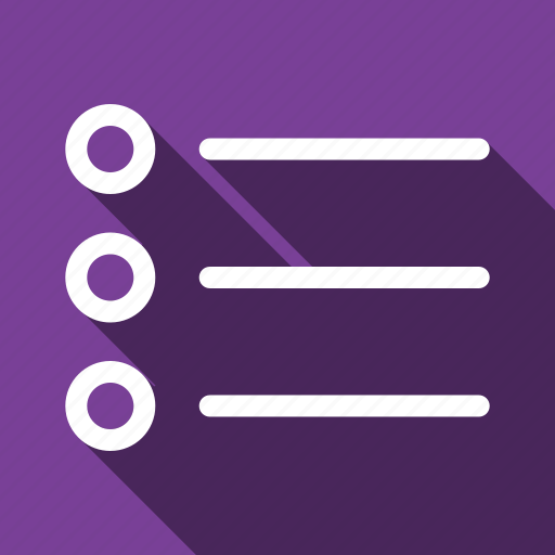 Checklist, list, report, tasks, long shadow icon - Download on Iconfinder