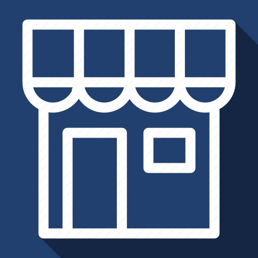 Commerce, market, shop, store, ecommerce, shopping, long shadow icon - Download on Iconfinder
