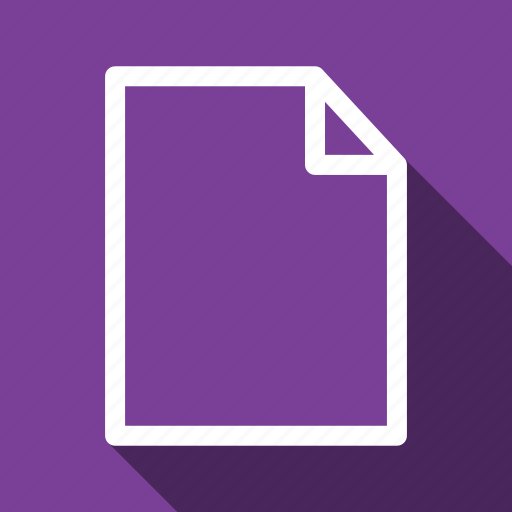 Draft, file, long shadow icon - Download on Iconfinder