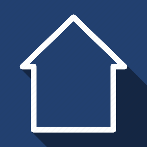 Casa, home, long shadow icon - Download on Iconfinder