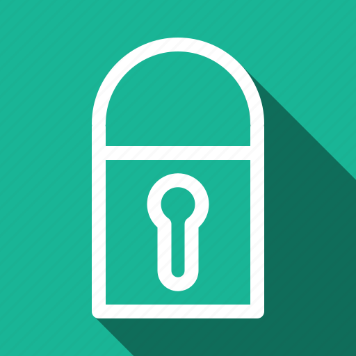 Lock, long shadow icon - Download on Iconfinder