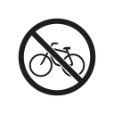 bicycle, interdiction, prevention, prohibiting sign, prohibition, prohibition sign, warning
