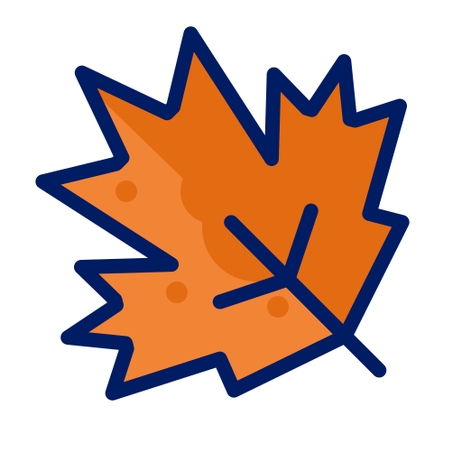 Fall, inkcontober, leaf, orange, season icon - Free download